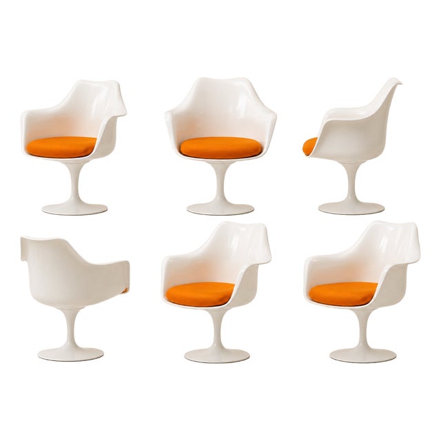 Armchairs by Eero Saarinen for Knoll, 1980s, Set of 6 For Sale