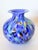 A gorgeous and vibrant piece of art glass made in Murano Italy by Azzurra Maestri Vetrai, in shades of periwinkle, copper,...