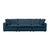 Boho Chic Cali Navy Performance Fabric Modular Sofa For Sale - Image 3 of 7