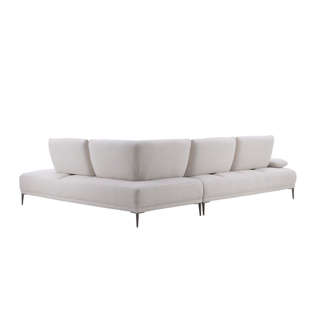 Manhattan Right Chaise Sectional Sofa With Adjustable Backrests For Sale In New York - Image 6 of 12