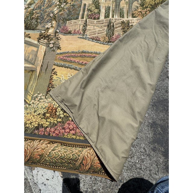 Textile Hammacher Schlemmer Italian Terrace Tapestry For Sale - Image 7 of 12