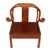Asian Almost Pair of Rosewood Horseshoe Chairs For Sale - Image 3 of 5