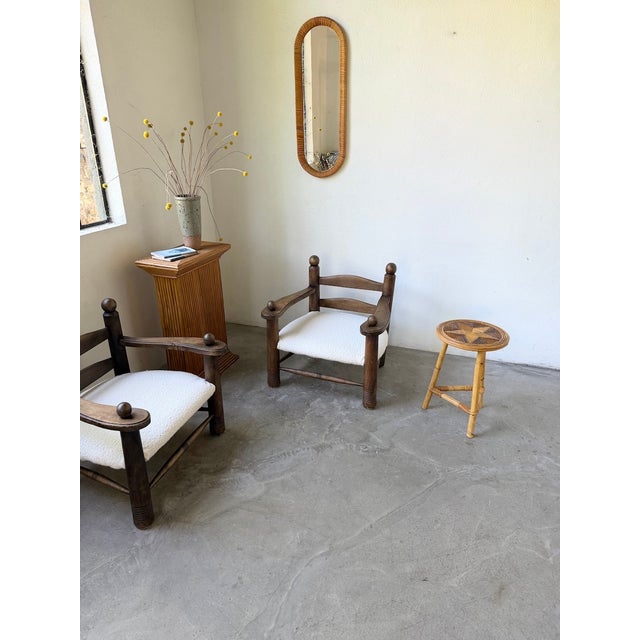 Star-Shaped Rattan Side Table, 1960s For Sale - Image 3 of 18