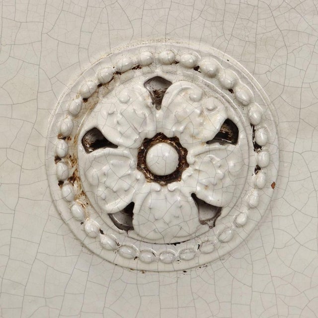 Neoclassical Style Fireplace Stove in Ceramic For Sale - Image 12 of 14