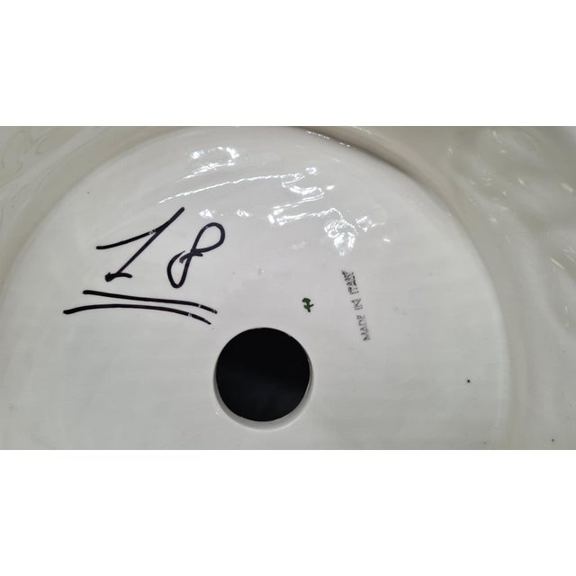 Ceramic Figure of Woman Picking Flowers in Ceramic by D. Poloniato, 1980s For Sale - Image 7 of 12