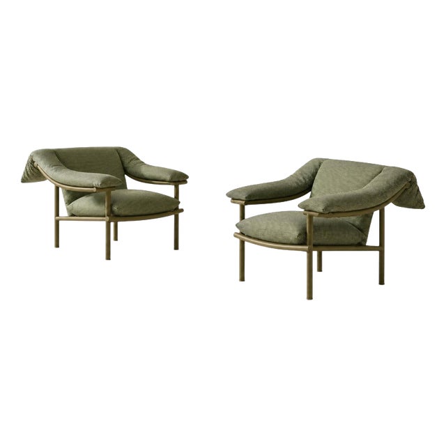 Vidalenta Outdoor Green Armchairs by Patricia Urquiola for Cassina, Set of 2 For Sale