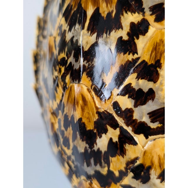Faux Tortoiseshell Resin Turtle Shell Lamp from Maison Jansen, 1970s For Sale - Image 12 of 16