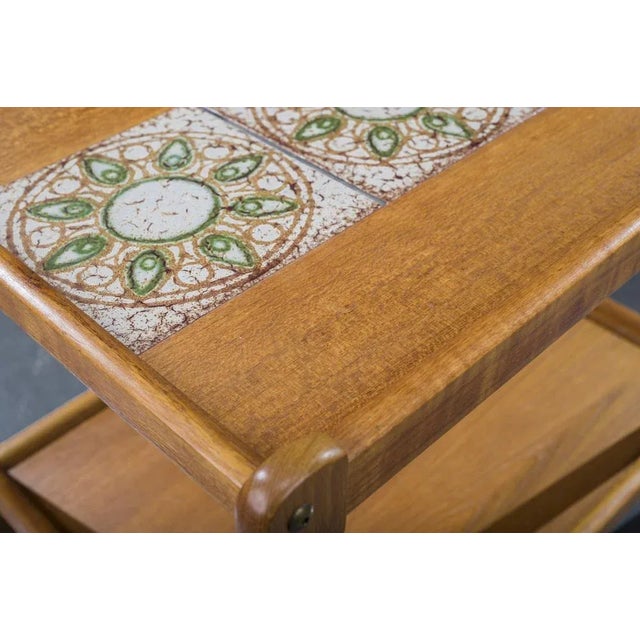Wood Mid-Century Danish Teak Serving Trolley, 1960s For Sale - Image 7 of 8