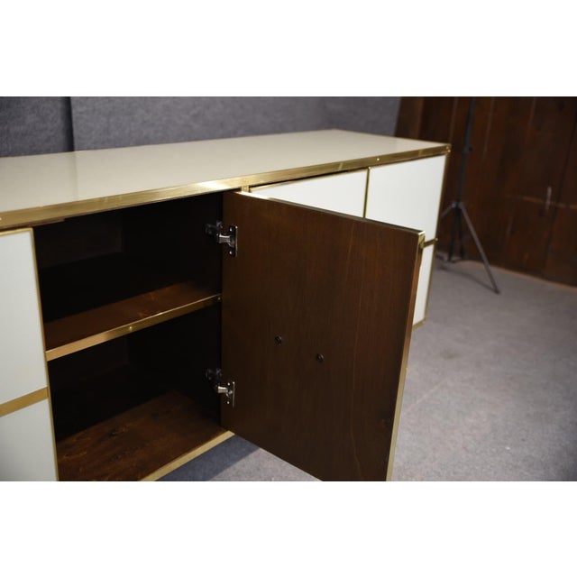 Sideboard with White Murano Glass from Justfurnituress SRL For Sale - Image 9 of 13