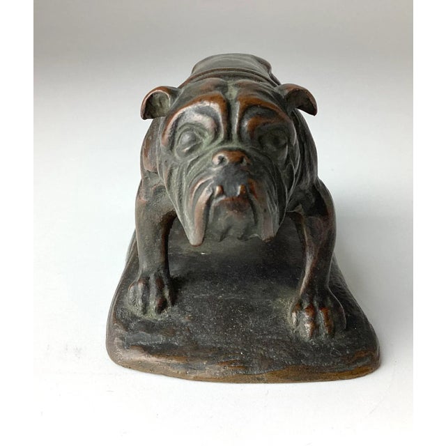 Early 21st Century Vintage Bronze English Bulldog Figurine For Sale - Image 5 of 9