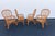 Tan Vintage Franco Albini’s Style Rattan Lounge Chairs - Set of 4 For Sale - Image 8 of 9