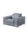 Early 21st Century Favo Light Blue 3-Piece Leather Match Living Room Set For Sale - Image 5 of 5