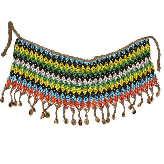 Tribal Ceremonial Skirt Kirdi Beaded Cache Sex Pikuran Cameroon For Sale - Image 4 of 11