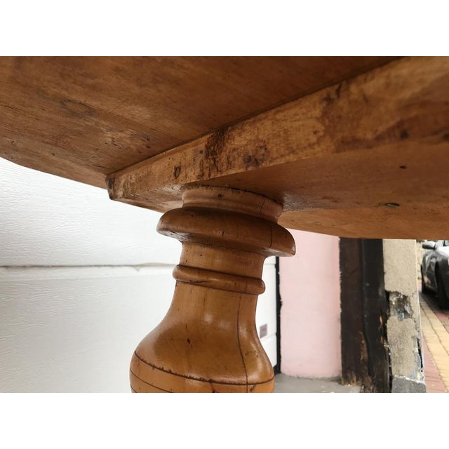 Octagonal Table in Birch Wood, 1970s For Sale - Image 16 of 18