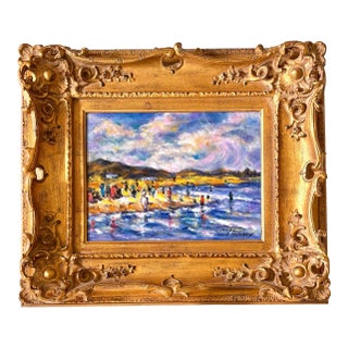 Vintage Charles McCamey Oil Painting in Original Frame For Sale
