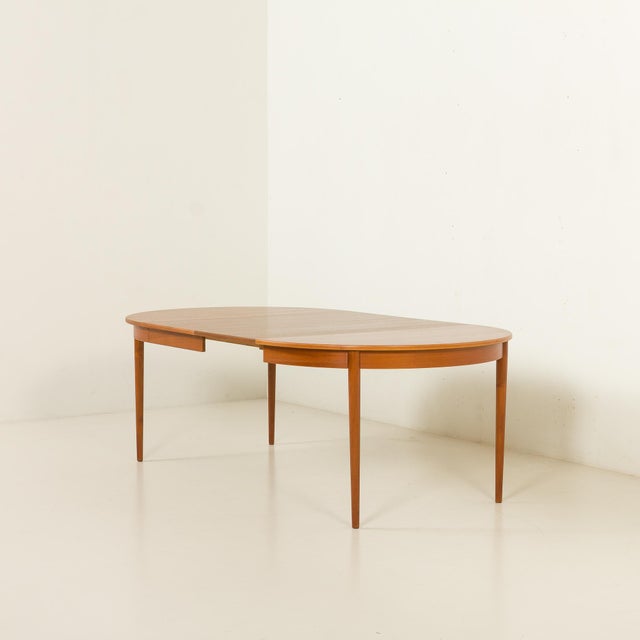 Wood Danish Teak Extendable Table with Leaves, 1960s For Sale - Image 7 of 15