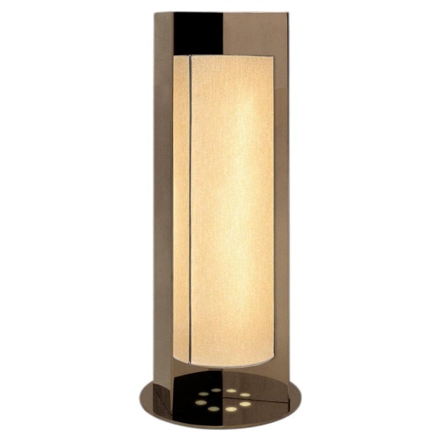 Arrow Stainless Steel Table Lamp with Diffuser by Violaine d'Harcourt For Sale - Image 6 of 6