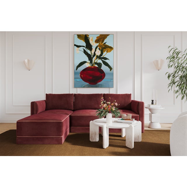 Discover the timeless elegance of the Willow Sectional, a modular masterpiece upholstered in luxurious velvet. This...