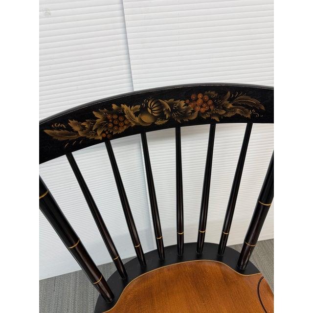 Vintage Hitchcock Harvest Side Chair For Sale In San Francisco - Image 6 of 12