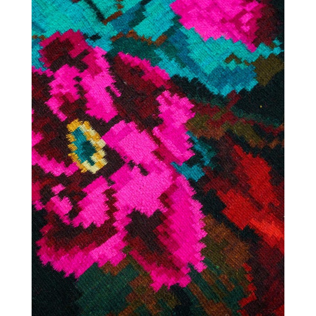 Vintage Romanian Handwoven Wool Runner Rug, 1960s For Sale - Image 4 of 15