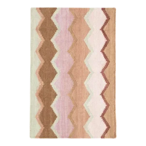 Kit Kemp for Dash & Albert Safety Net Earth Woven Wool Rug, 2' x 3'