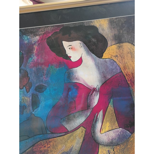 2000 - 2009 2000s Linda Le Kinff "Annabella" Seriolithograph Print - Framed For Sale - Image 5 of 9