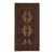 Rug & Kilim’s Baluch Tribal Runner Rug With Blue and Brown Geometric Medallions For Sale
