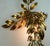 Vintage Hollywood Regency Style Florentine Wall Lamp in Metal by Hans Kögl For Sale - Image 4 of 11