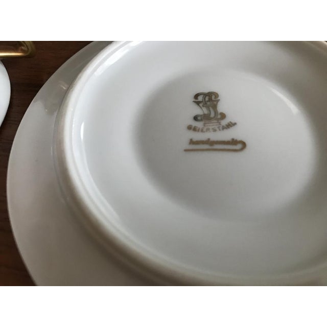 Porcelain Cup and Saucer from Geierstahl, 1950s, Set of 2 For Sale - Image 17 of 18