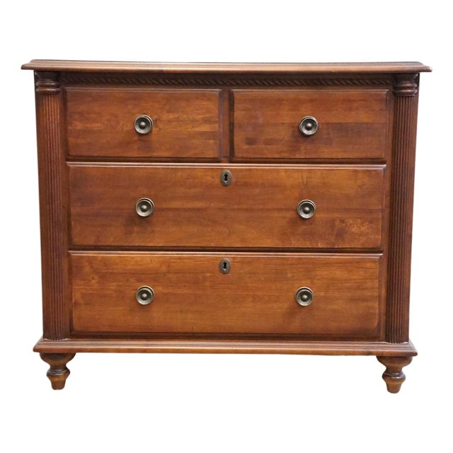 Durham Furniture Saville Row Collection Solid Cherry Early American 36" Nightstand Chest 980-204 For Sale