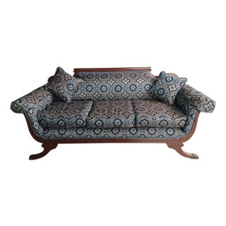 Vintage American Empire Style Sofa For Sale