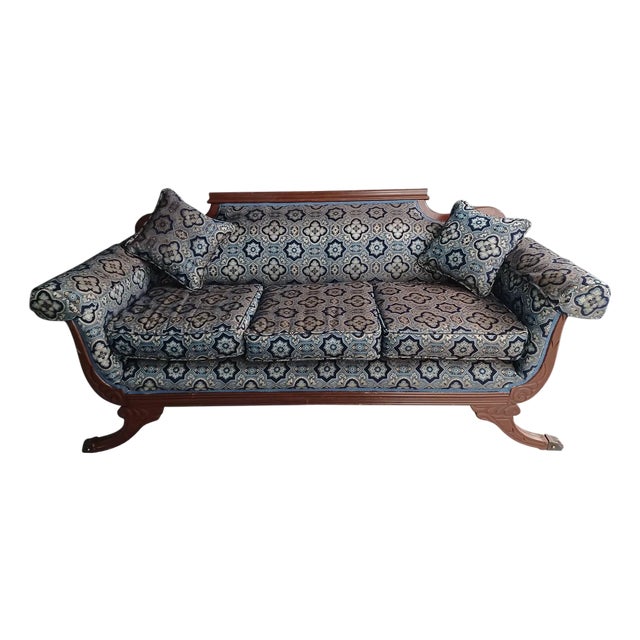 Vintage American Empire Style Sofa For Sale