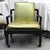Light Green 1960s Set of 4 Widdicomb Leather and Ebonized Walnut Club Chairs For Sale - Image 8 of 14