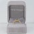 1Ct Demantoid Garnet Ring With Earth Mined Diamonds Halo: Solid 14k Gold, 6mm, Size 6.75 For Sale - Image 4 of 9