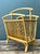 Mid-Century Modern Vintage Bent Rattan Magazine Rack For Sale - Image 3 of 12