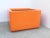 Plastic Large Orange Lacquered Planters by Architectural Fiberglass For Sale - Image 7 of 9