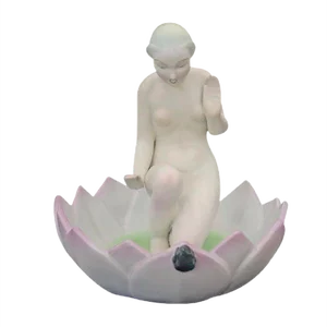Figure of a Girl Kneeling in Petals from Ronzan, 1940s
