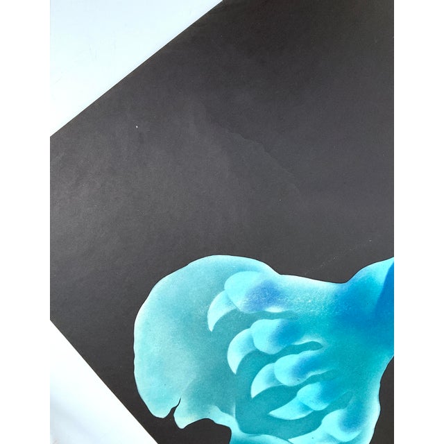 Blue Le Rapace Film Poster after Rene Mulas, Poland, 1970s For Sale - Image 8 of 9