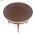 Baker Furniture Company Widdicomb Round Brass Gallery Top Fluted Legs Lamp Side Table on Casters MINT For Sale - Image 4 of 13