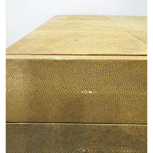 Vintage R&y Augousti Shagreen Tomboy Night Stands, Pair For Sale - Image 11 of 17