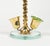Mid-Century Flower Umbrella Stand in Glass and Brass in the style of Cristal Arte, Italy, 1960s For Sale - Image 13 of 16