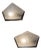 Art Deco Wall Lights in Pressed Glass and Nickel-Plated Bronze, Set of 2 For Sale