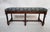 English Wood Jacobean Bench With Custom Upholstered Seat For Sale - Image 3 of 9