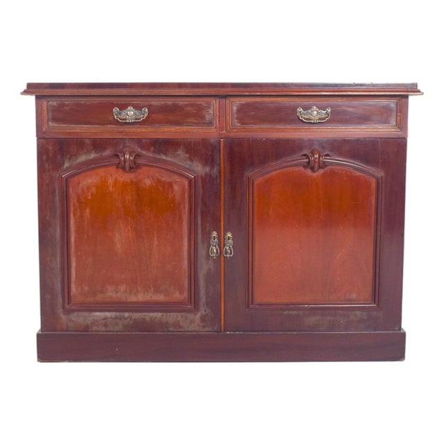 European English-Style Tall Sideboard For Sale - Image 9 of 9