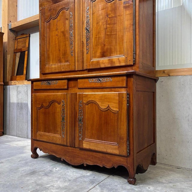 Antique Cabinet in Cherrywood, 1750s For Sale - Image 9 of 18