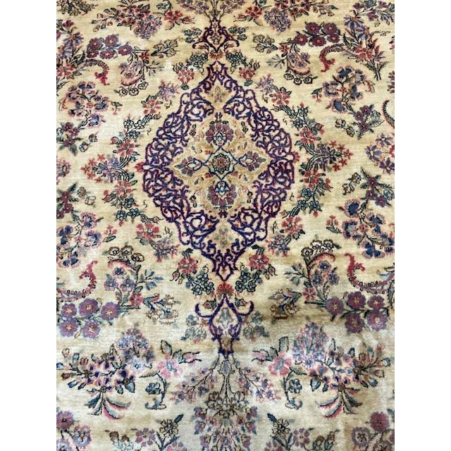 1960s Persian Lavar Kerman , 8'10' X 11'10" For Sale - Image 4 of 8