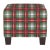 Not Yet Made - Made To Order Square Ottoman in Green Nicolas Plaid For Sale - Image 5 of 5