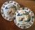 Chinese 1765 - 1775 English London Delft Polychrome Pottery Plates - A Pair For Sale - Image 3 of 11