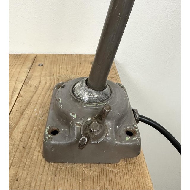 Industrial Brown Workshop Table Lamp, 1960s For Sale - Image 4 of 18