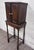 Antique C. 1920 Tudor Revival Walnut Silver / Jewelry / Collector Cabinet For Sale - Image 4 of 12